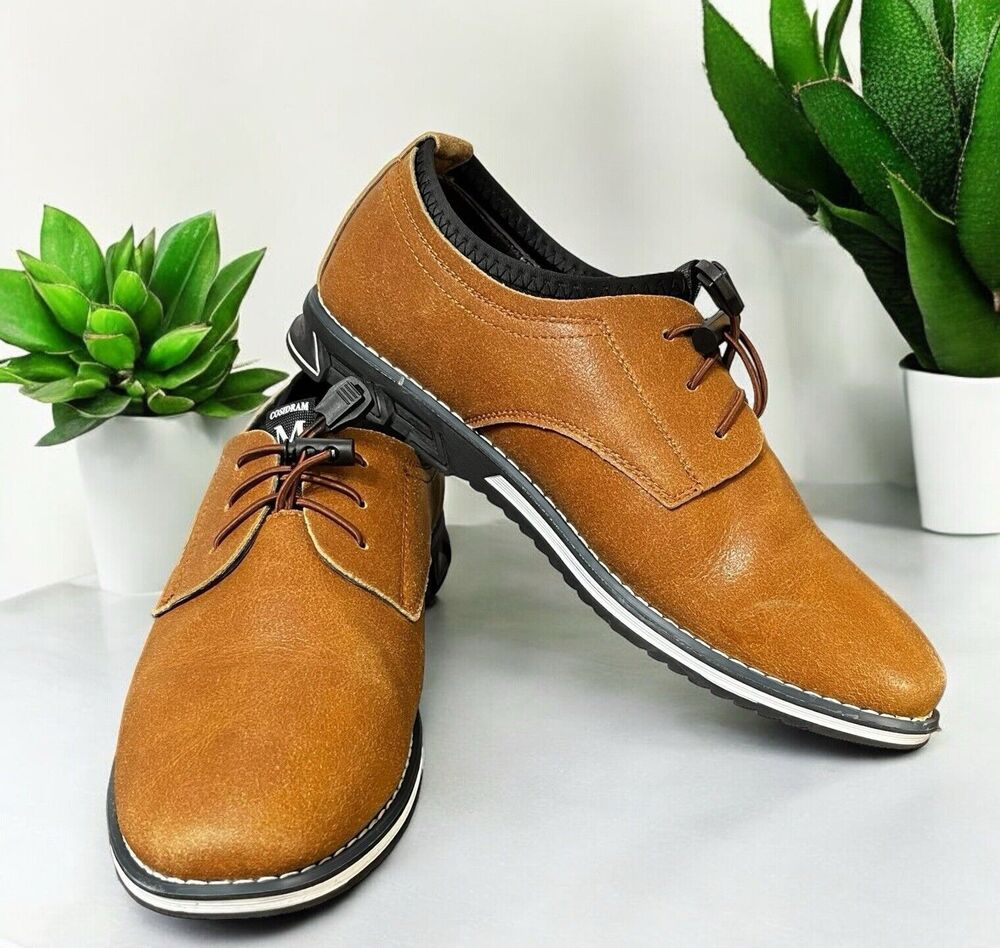 COSIDRAM Men’s Casual Brown Slip on Shoes Business Loafers Size 7M NWOT